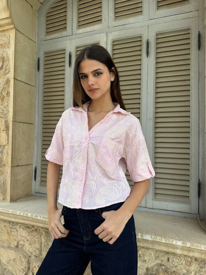 Paisley Striped Shirt