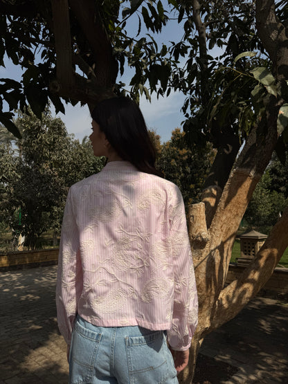 Paisley Tie-Front Blouse