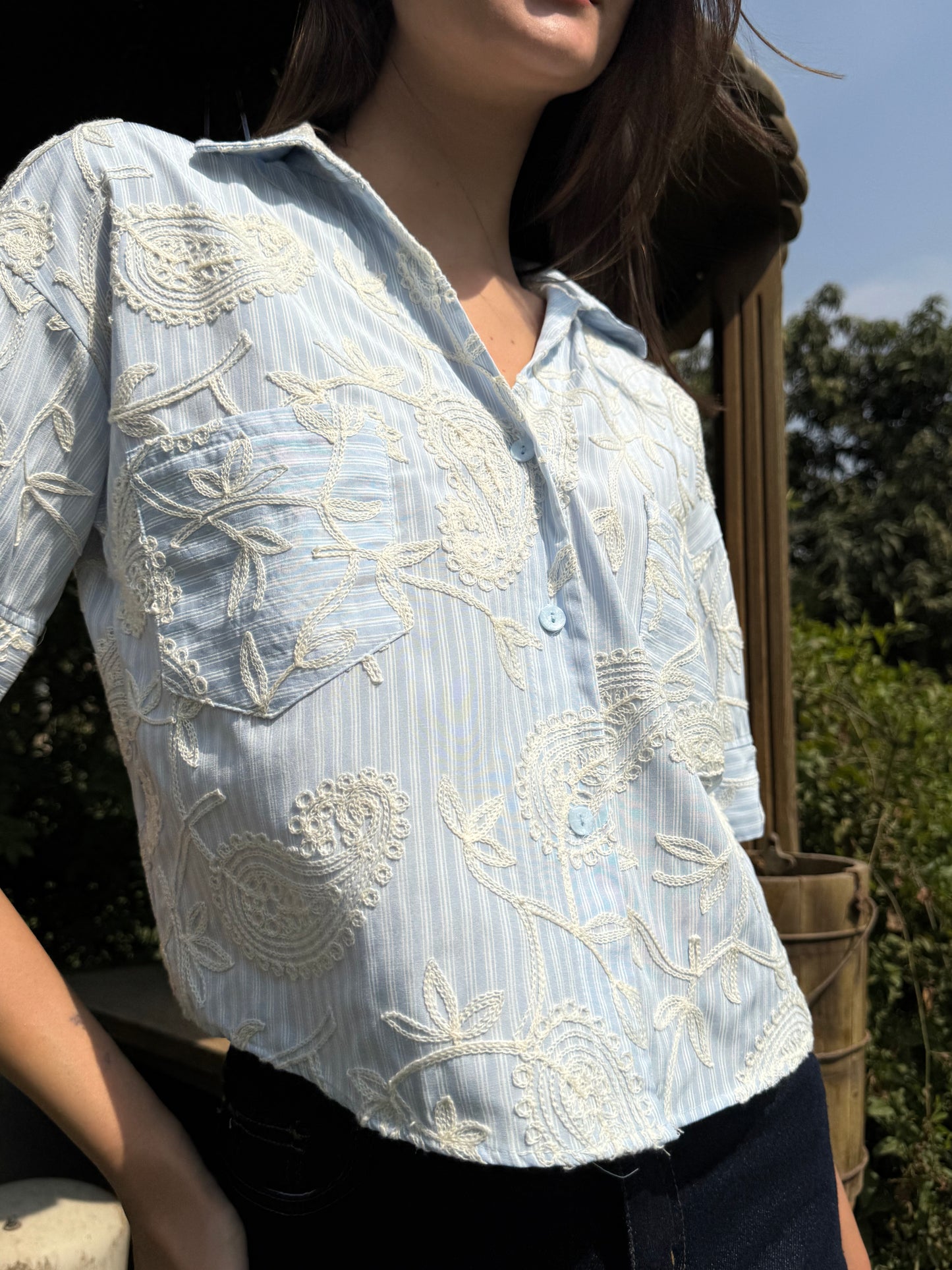 Paisley Striped Shirt