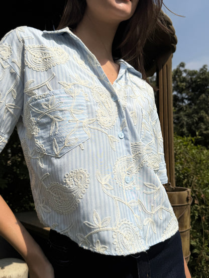 Paisley Striped Shirt