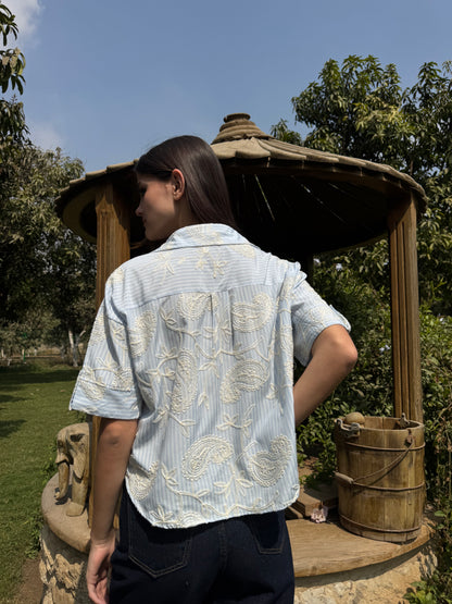 Paisley Striped Shirt