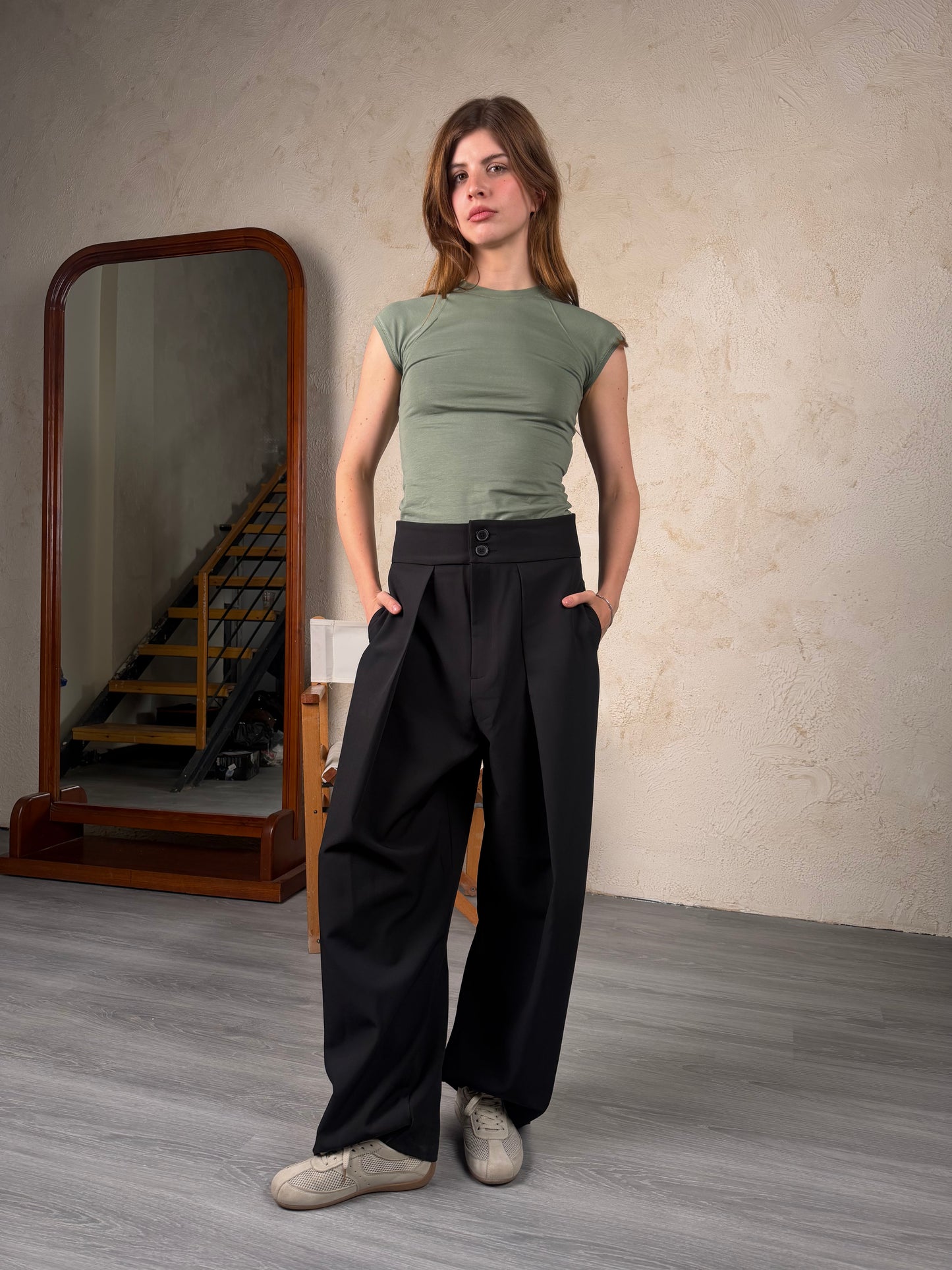 Tailored Ease Wide-Leg Pants