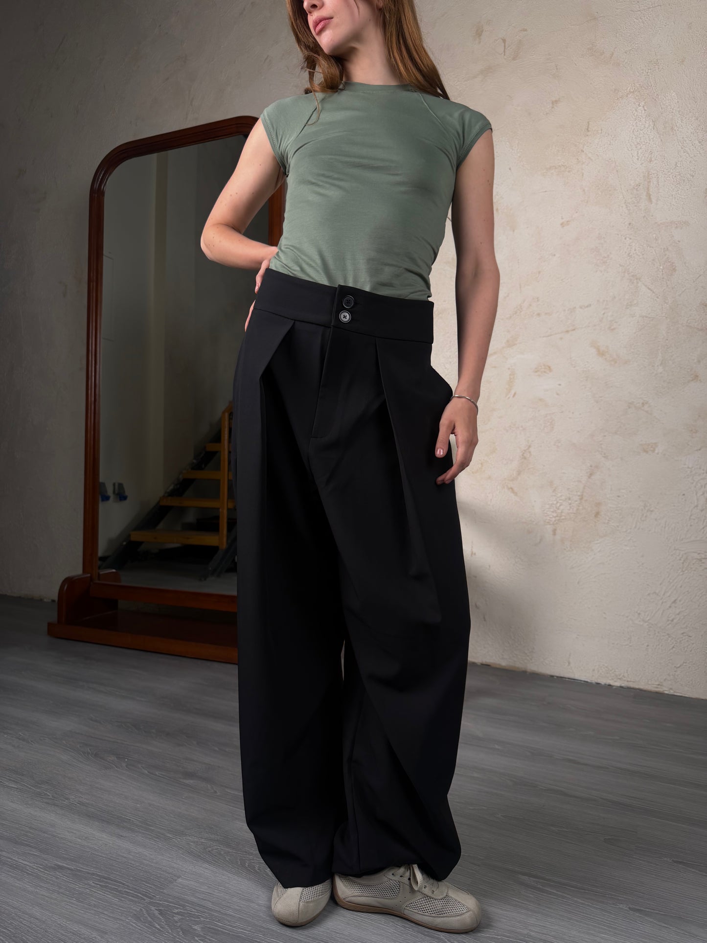Tailored Ease Wide-Leg Pants