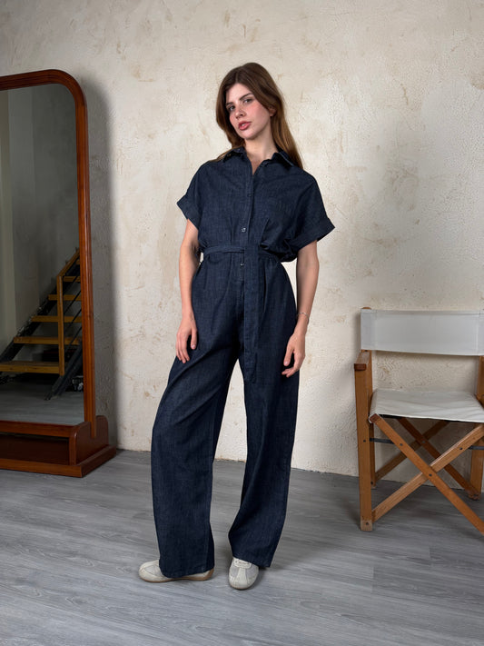 Denim Ease Jumpsuit