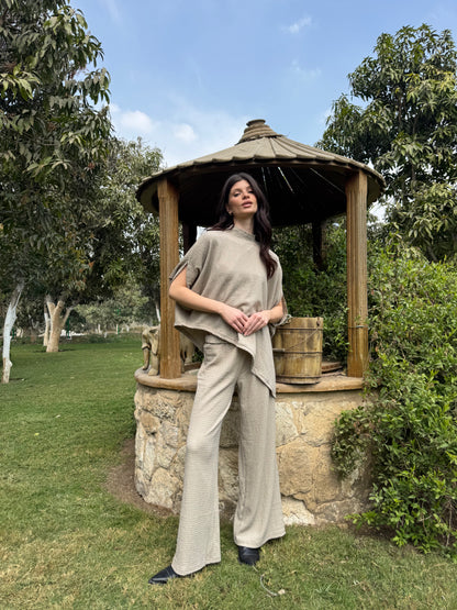 Textured High-Neck Set