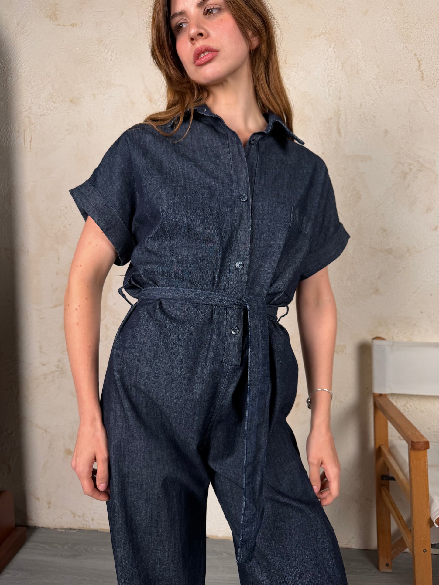 Denim Ease Jumpsuit
