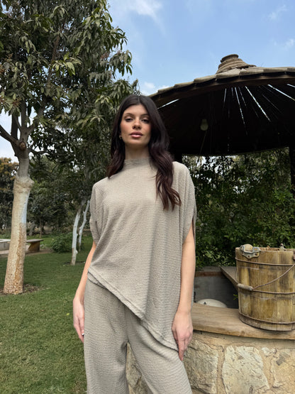 Textured High-Neck Set