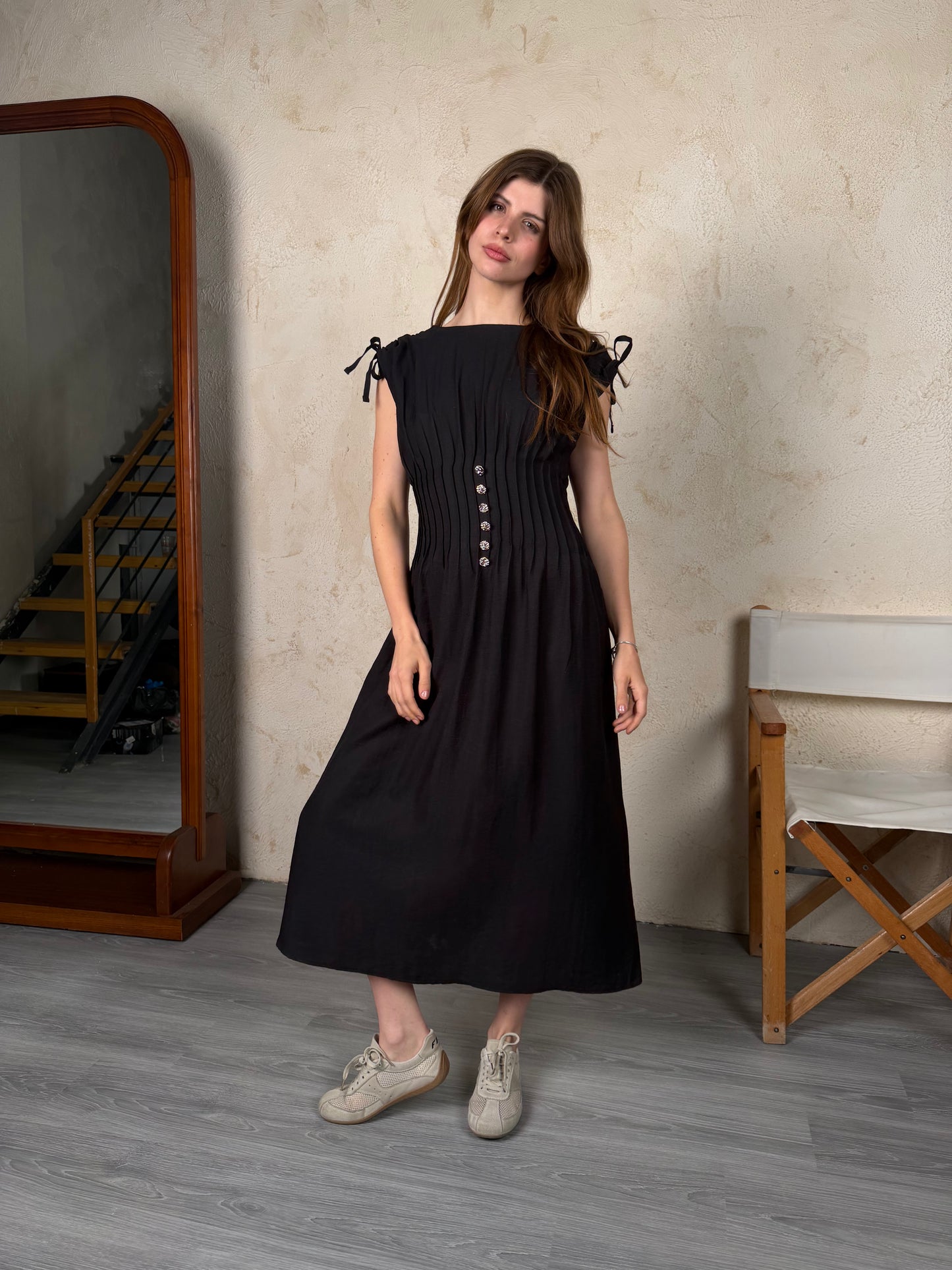 Ivory Flow Midi Dress