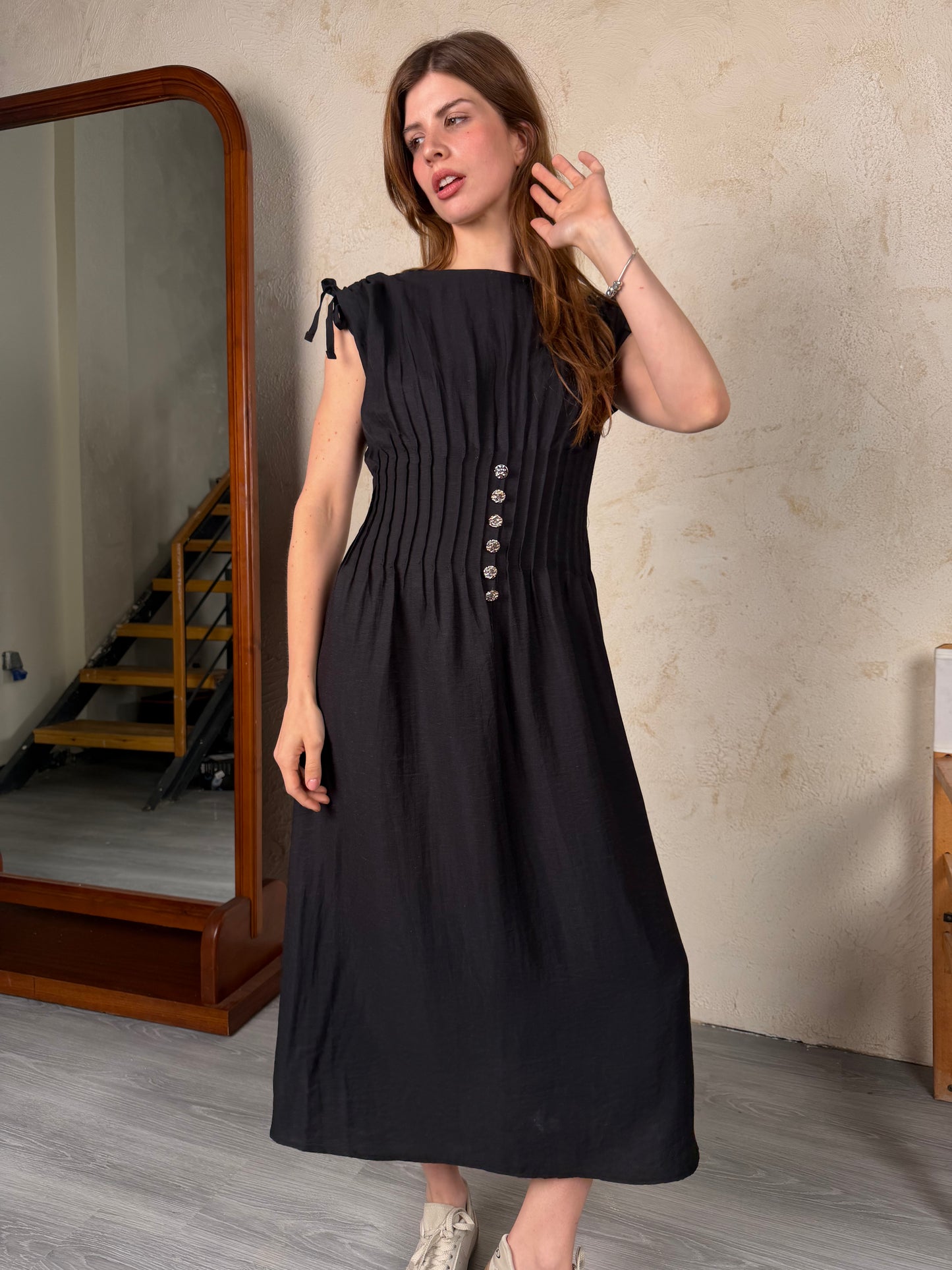 Ivory Flow Midi Dress