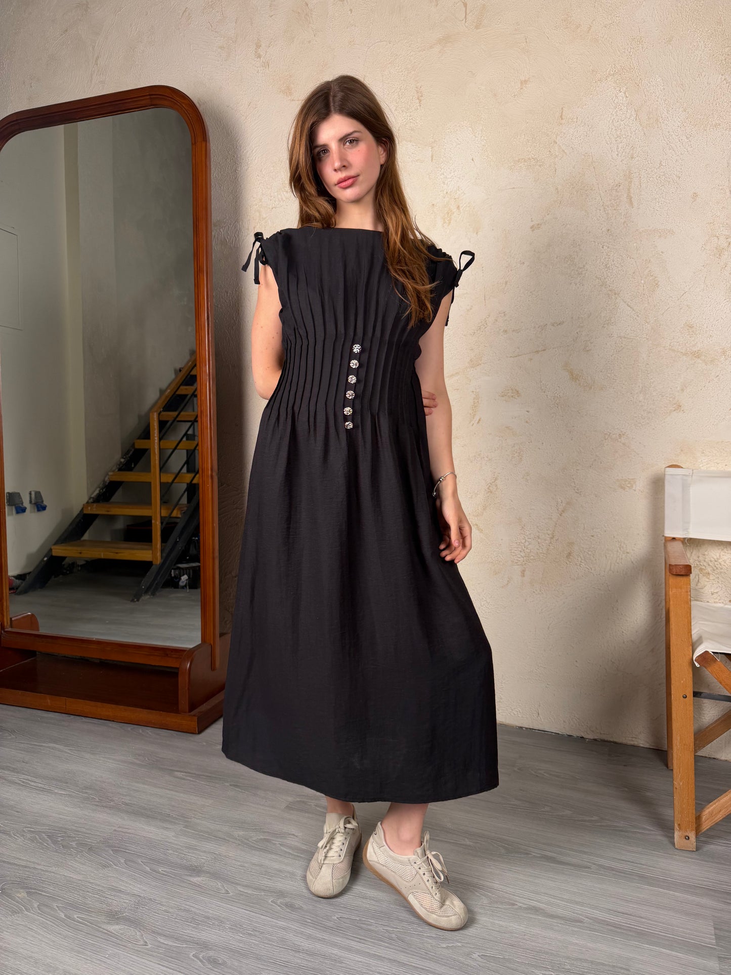 Ivory Flow Midi Dress