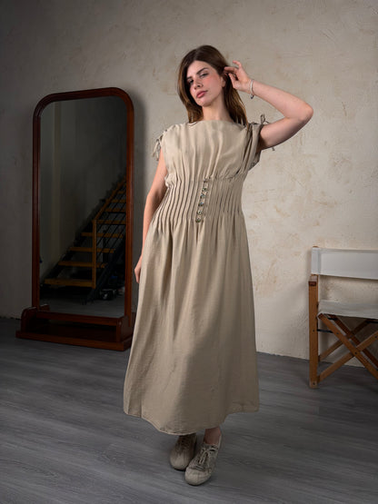 Ivory Flow Midi Dress