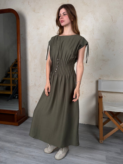 Ivory Flow Midi Dress