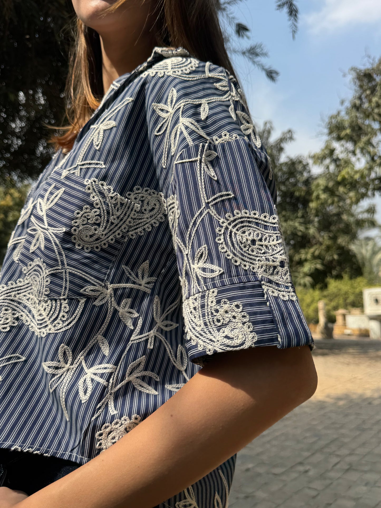 Paisley Striped Shirt