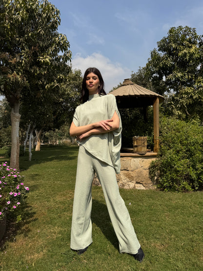 Textured High-Neck Set