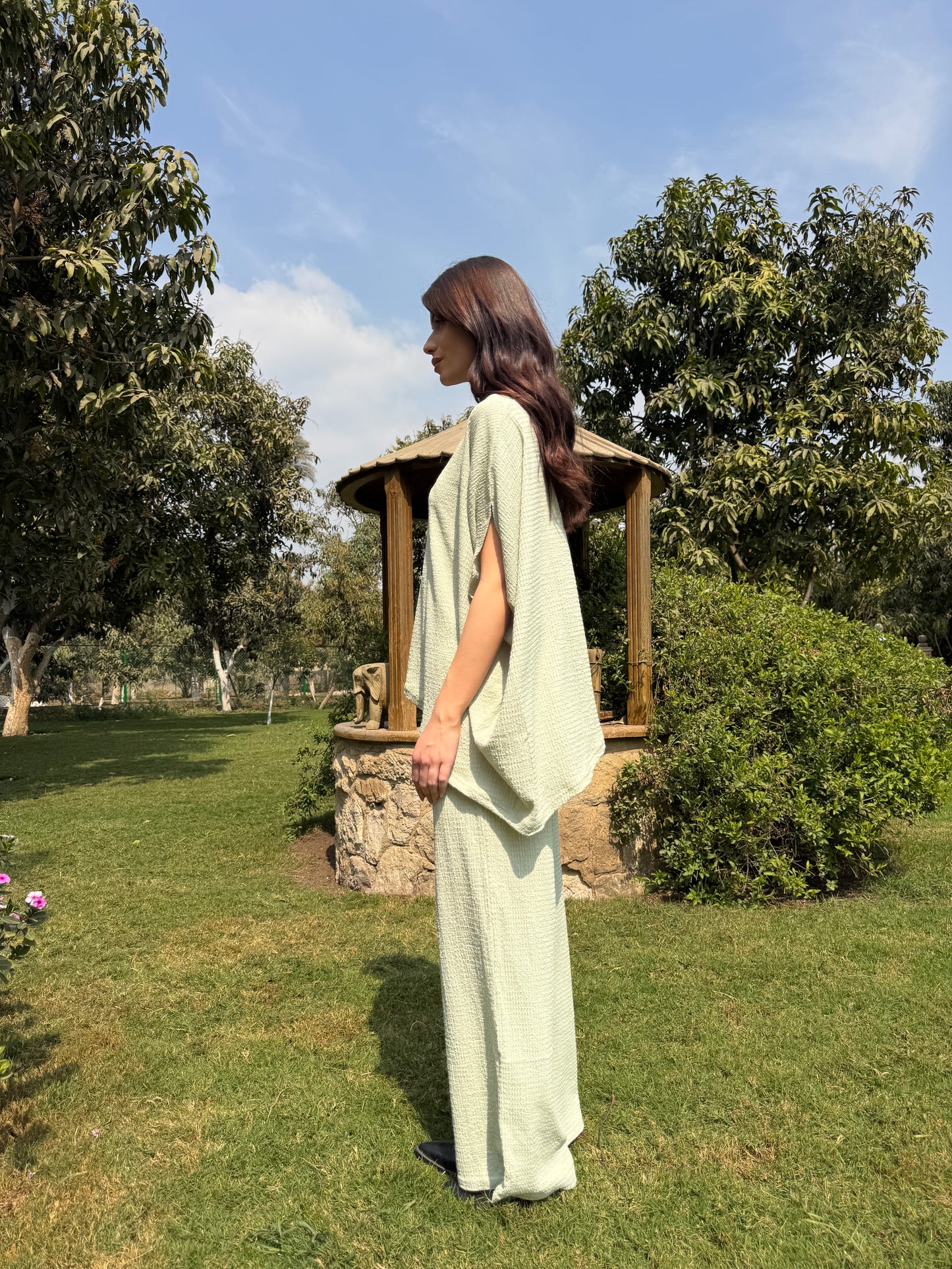 Textured High-Neck Set