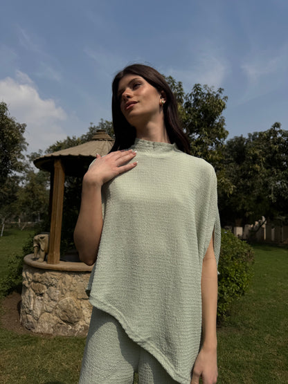 Textured High-Neck Set