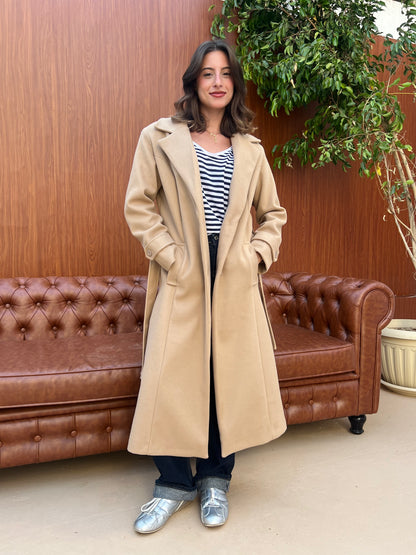 Classic Belted Long Coat