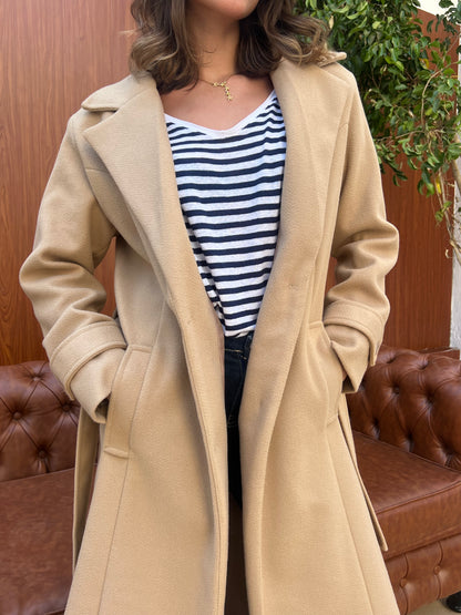 Classic Belted Long Coat