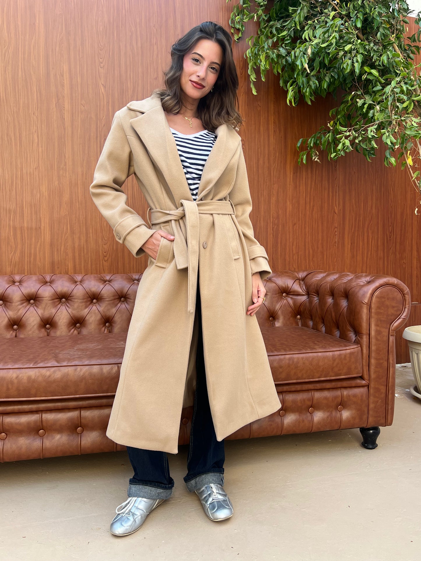Classic Belted Long Coat