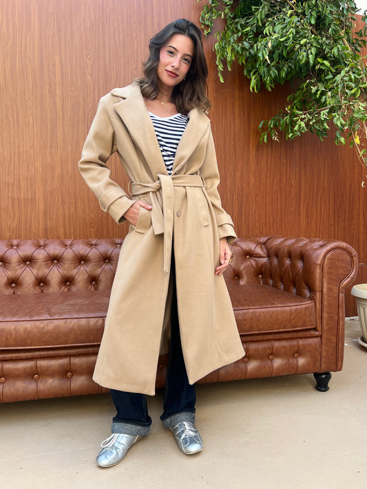 Classic Belted Long Coat