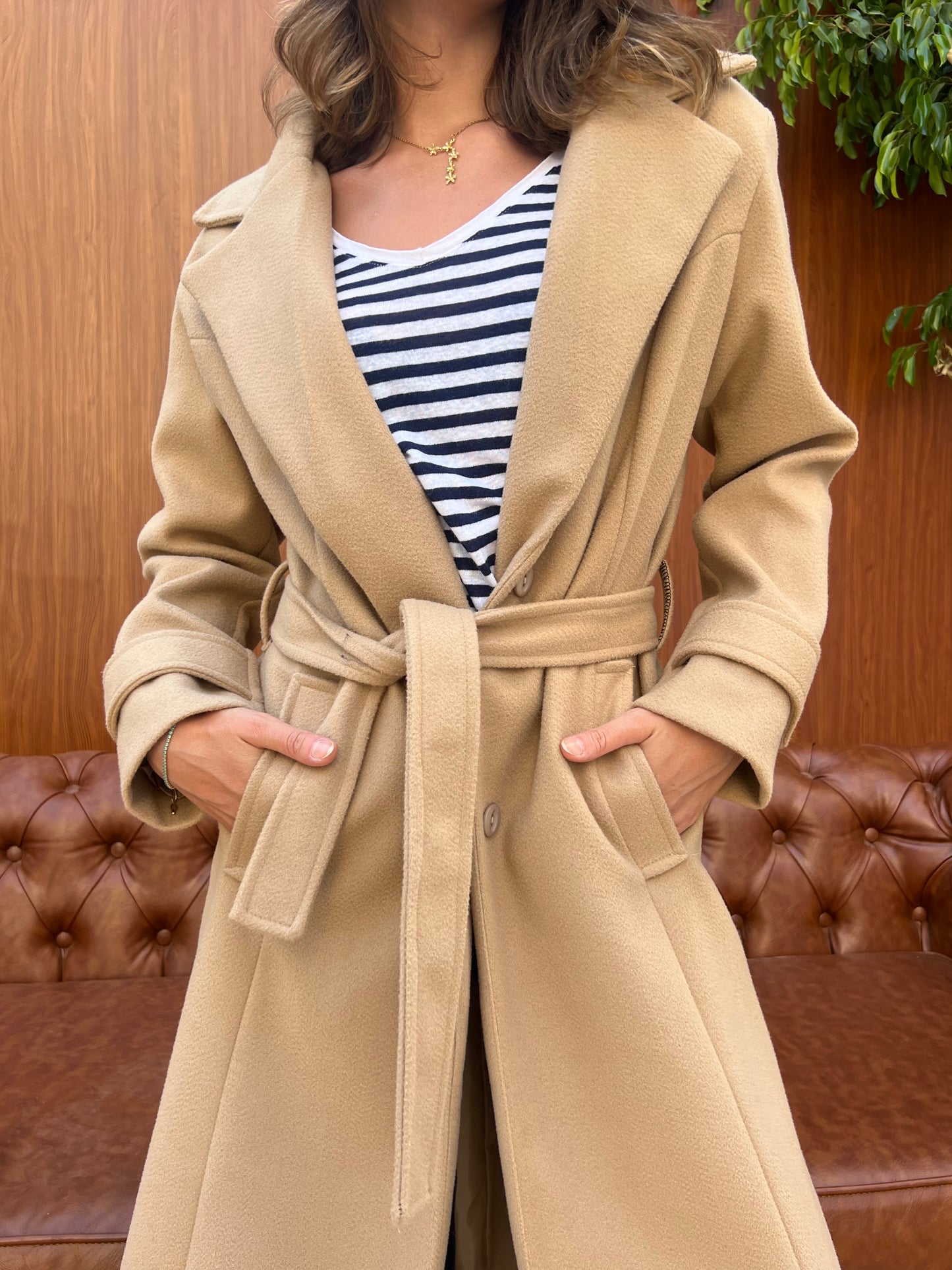 Classic Belted Long Coat