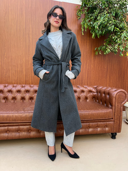 Classic Belted Long Coat