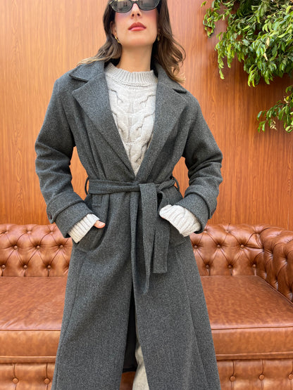 Classic Belted Long Coat