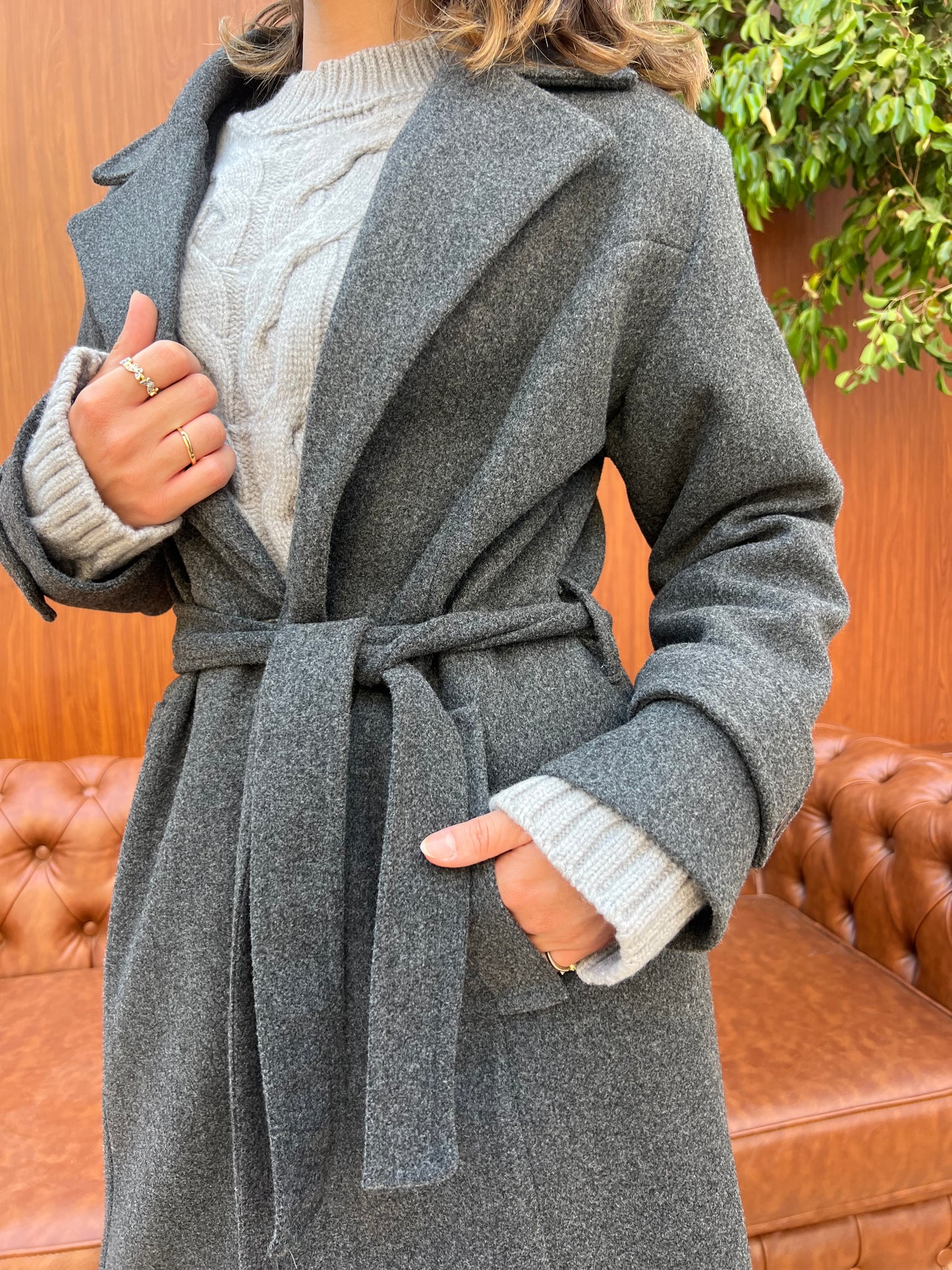 Classic Belted Long Coat