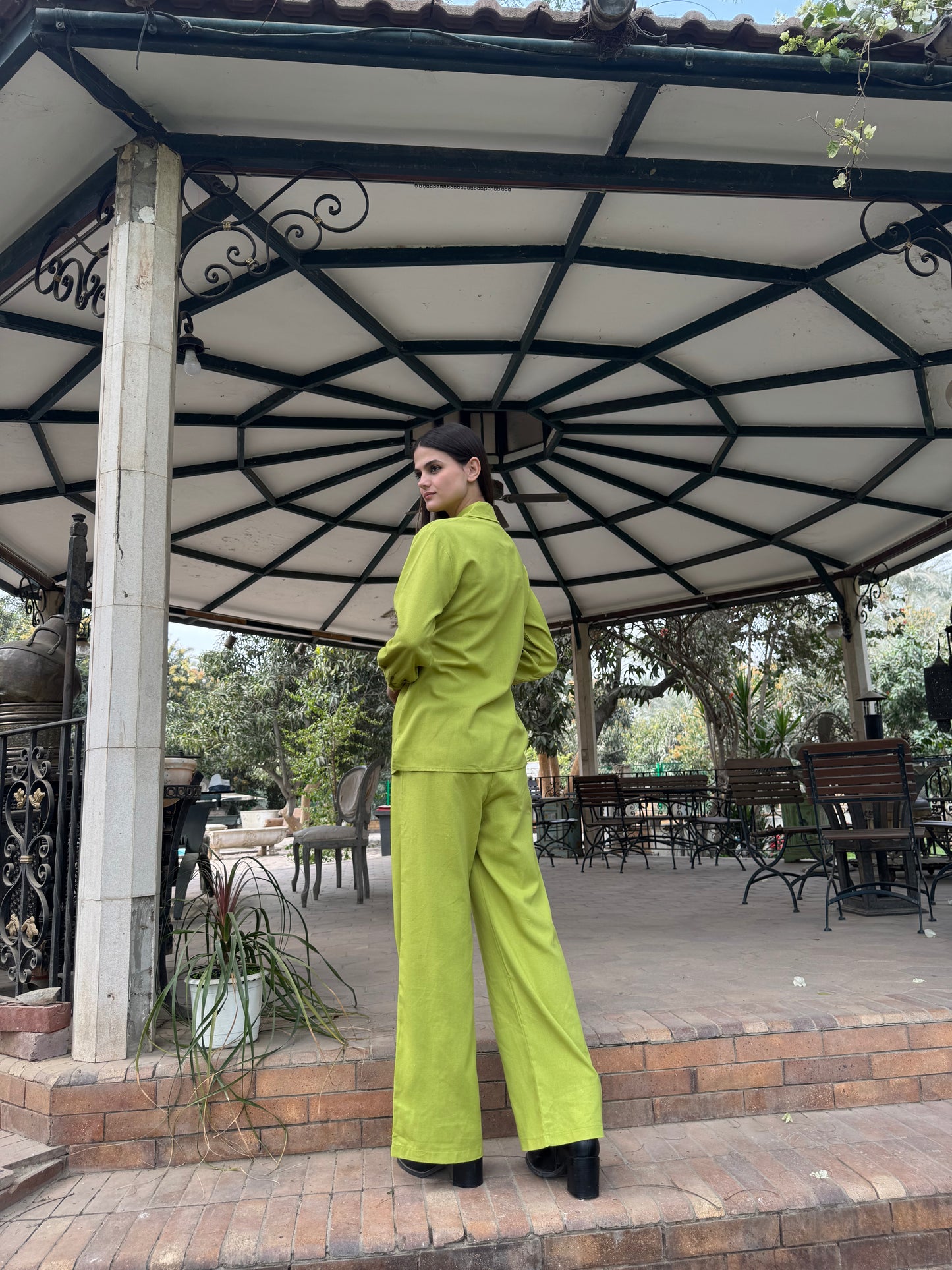 Tie-Front Shirt Set