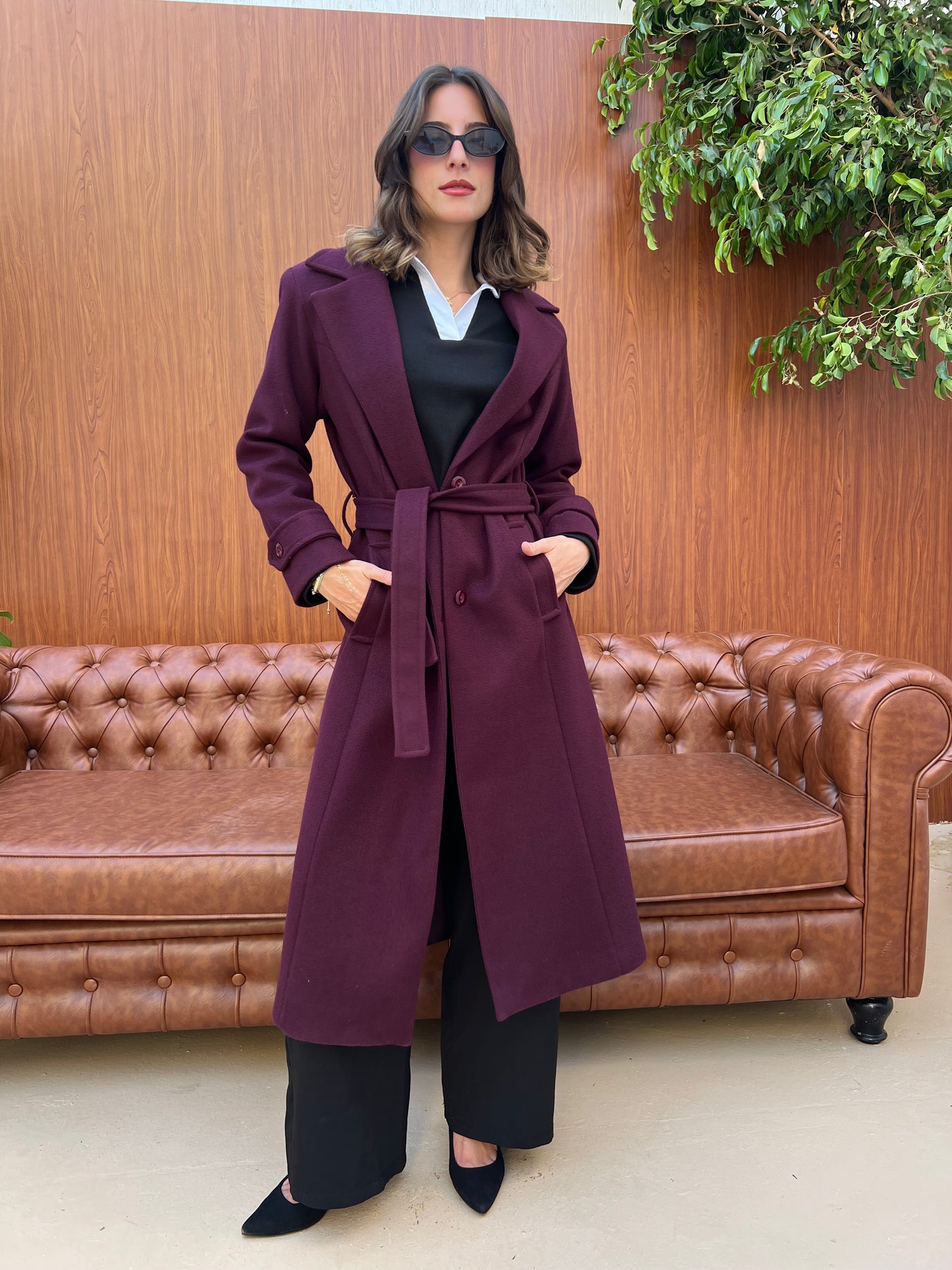 Classic Belted Long Coat