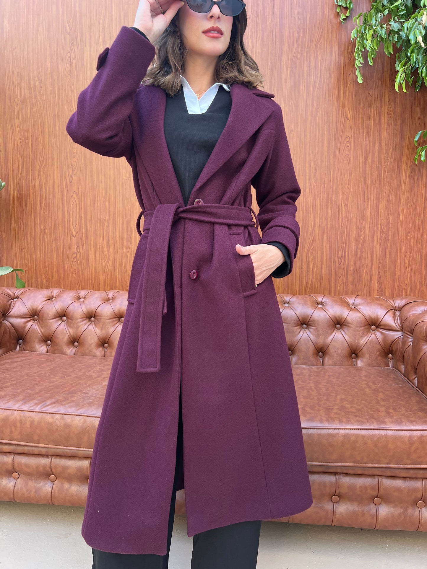 Classic Belted Long Coat