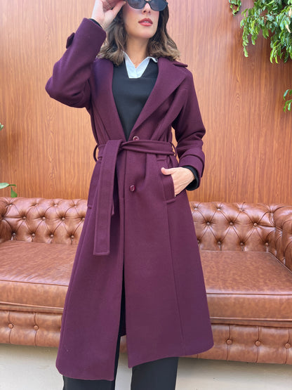 Classic Belted Long Coat