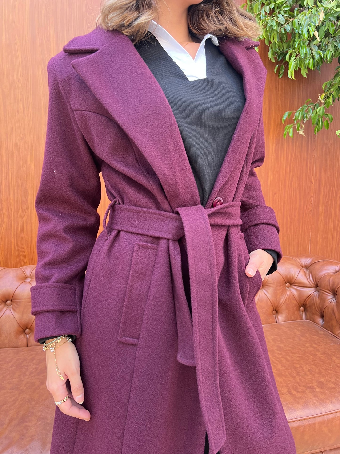 Classic Belted Long Coat