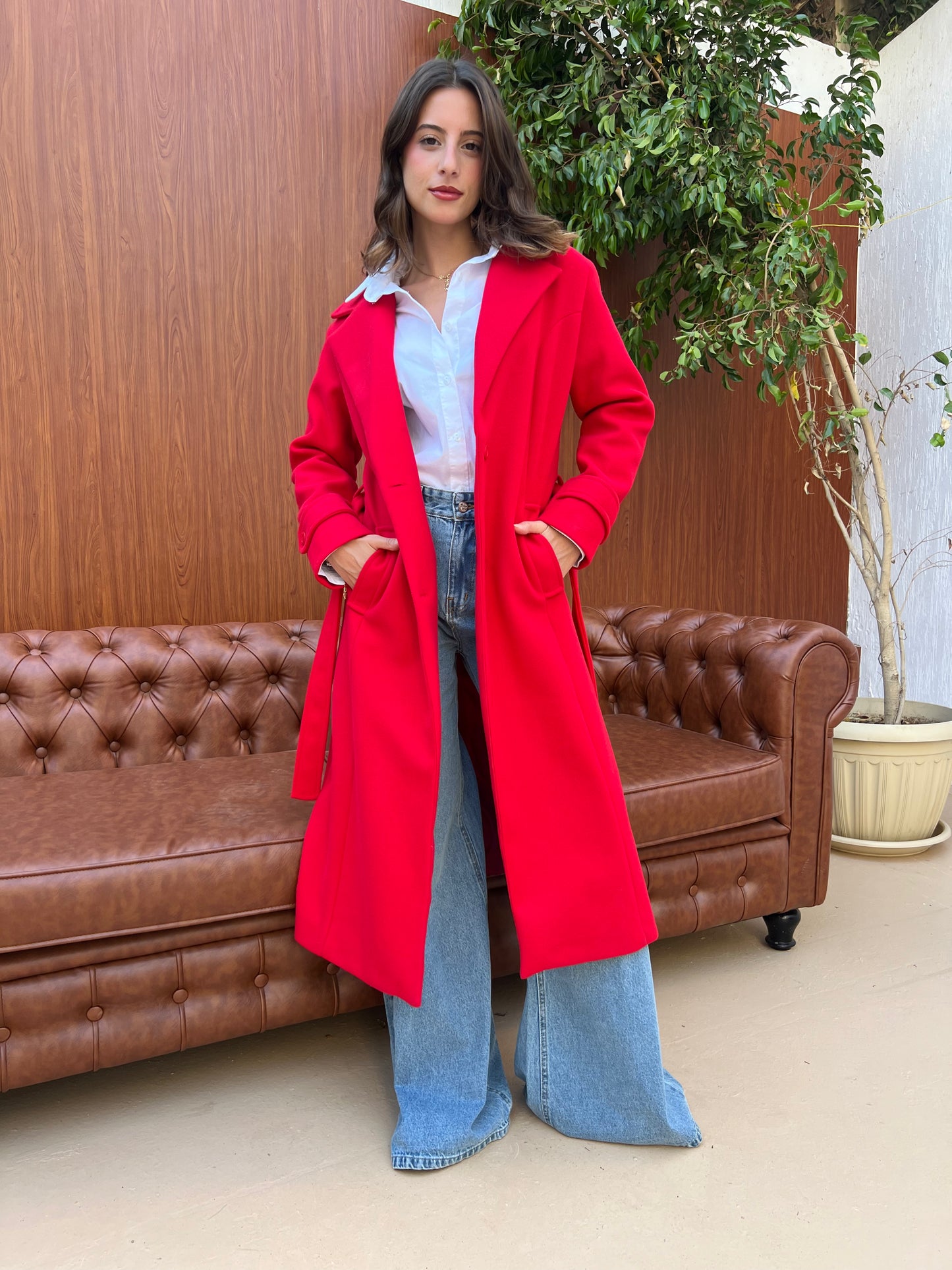 Classic Belted Long Coat
