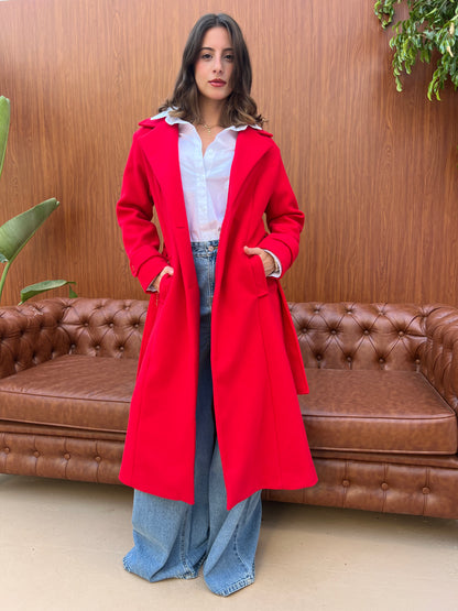 Classic Belted Long Coat