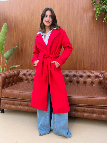Classic Belted Long Coat