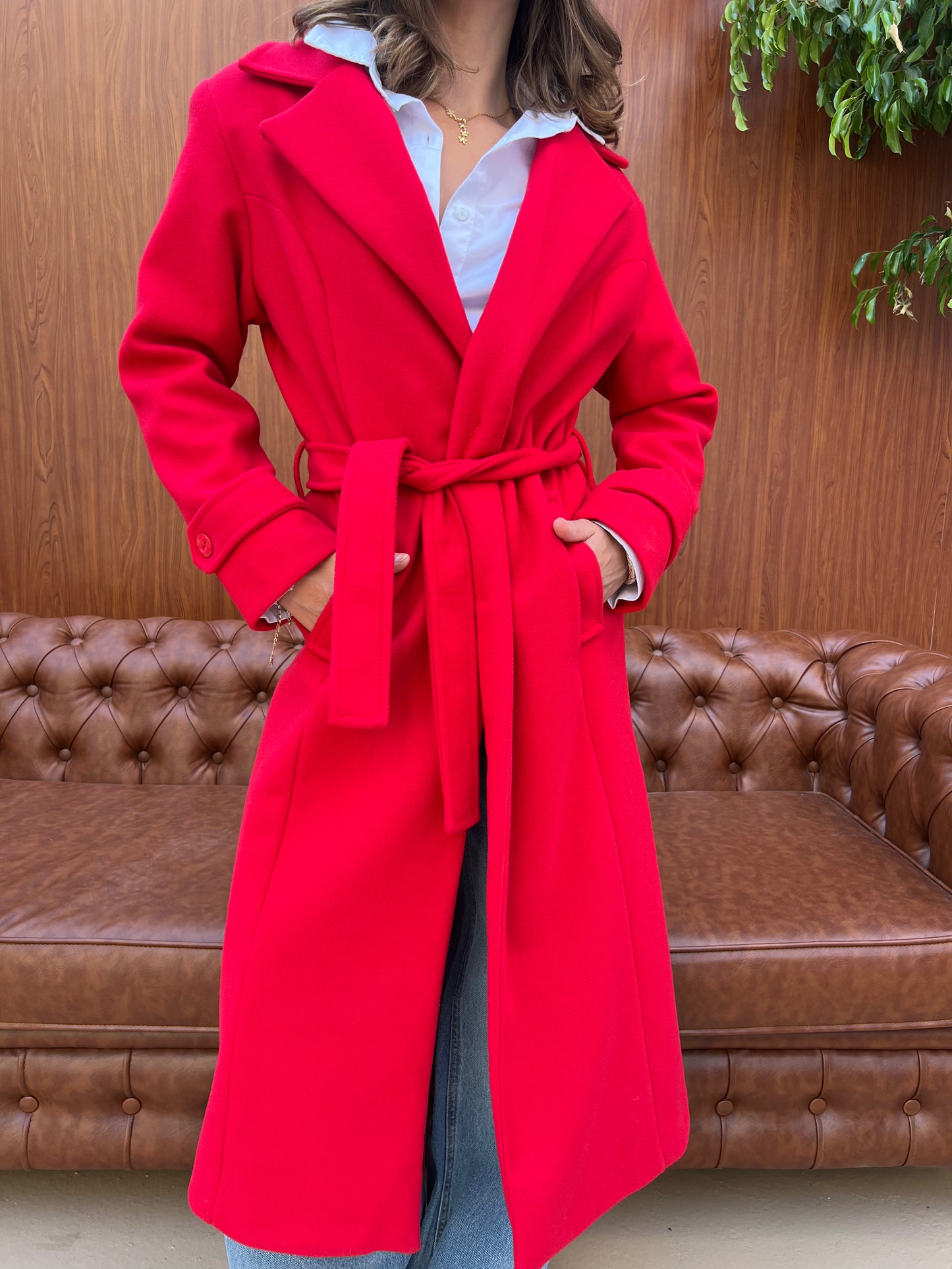 Classic Belted Long Coat