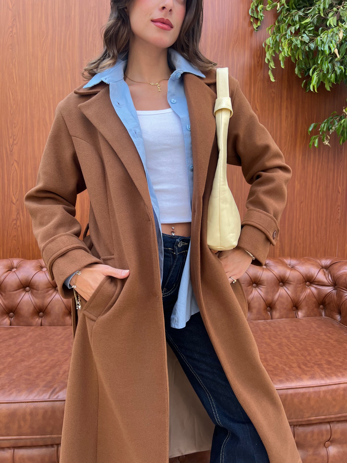 Classic Belted Long Coat
