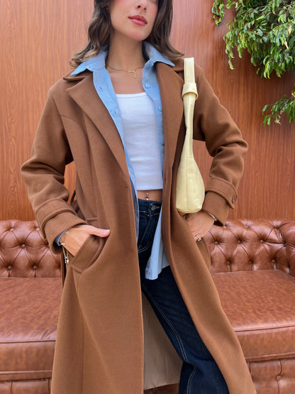 Classic Belted Long Coat