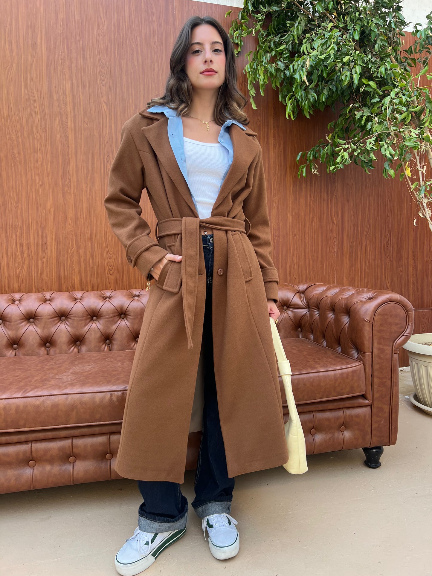 Classic Belted Long Coat