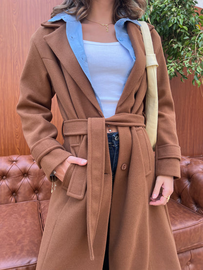 Classic Belted Long Coat