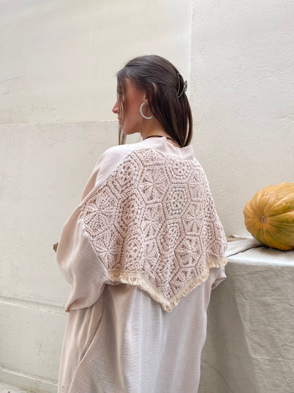 Meadow Lace-Back Kimono
