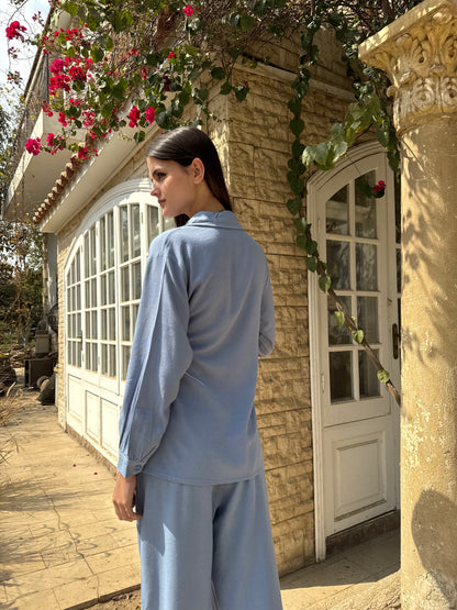 Tie-Front Shirt Set