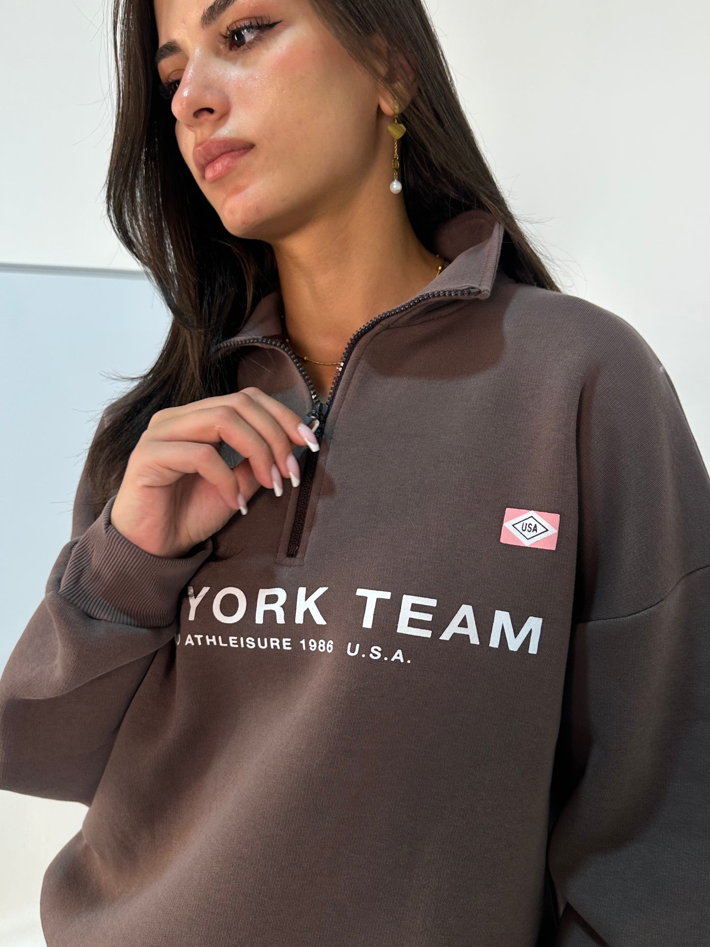 New York Team Quarter-Zip Sweatshirt