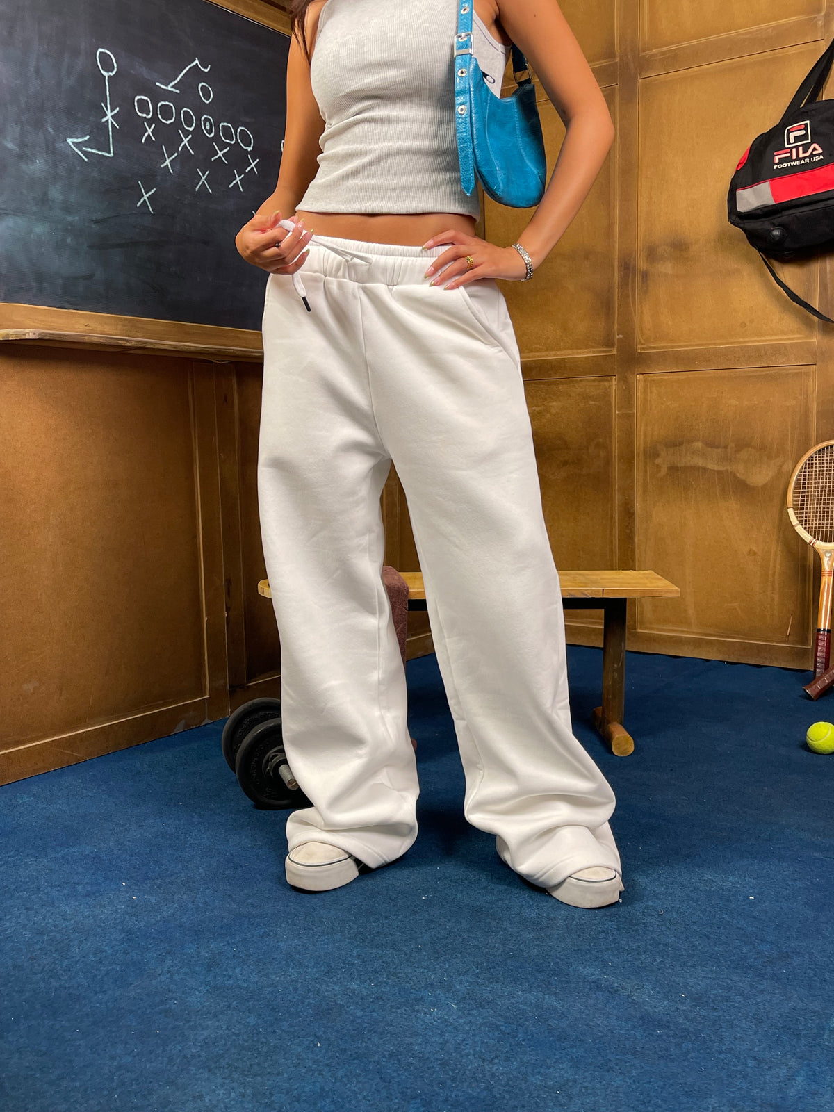 CozyCore Wide-Leg Sweatpants