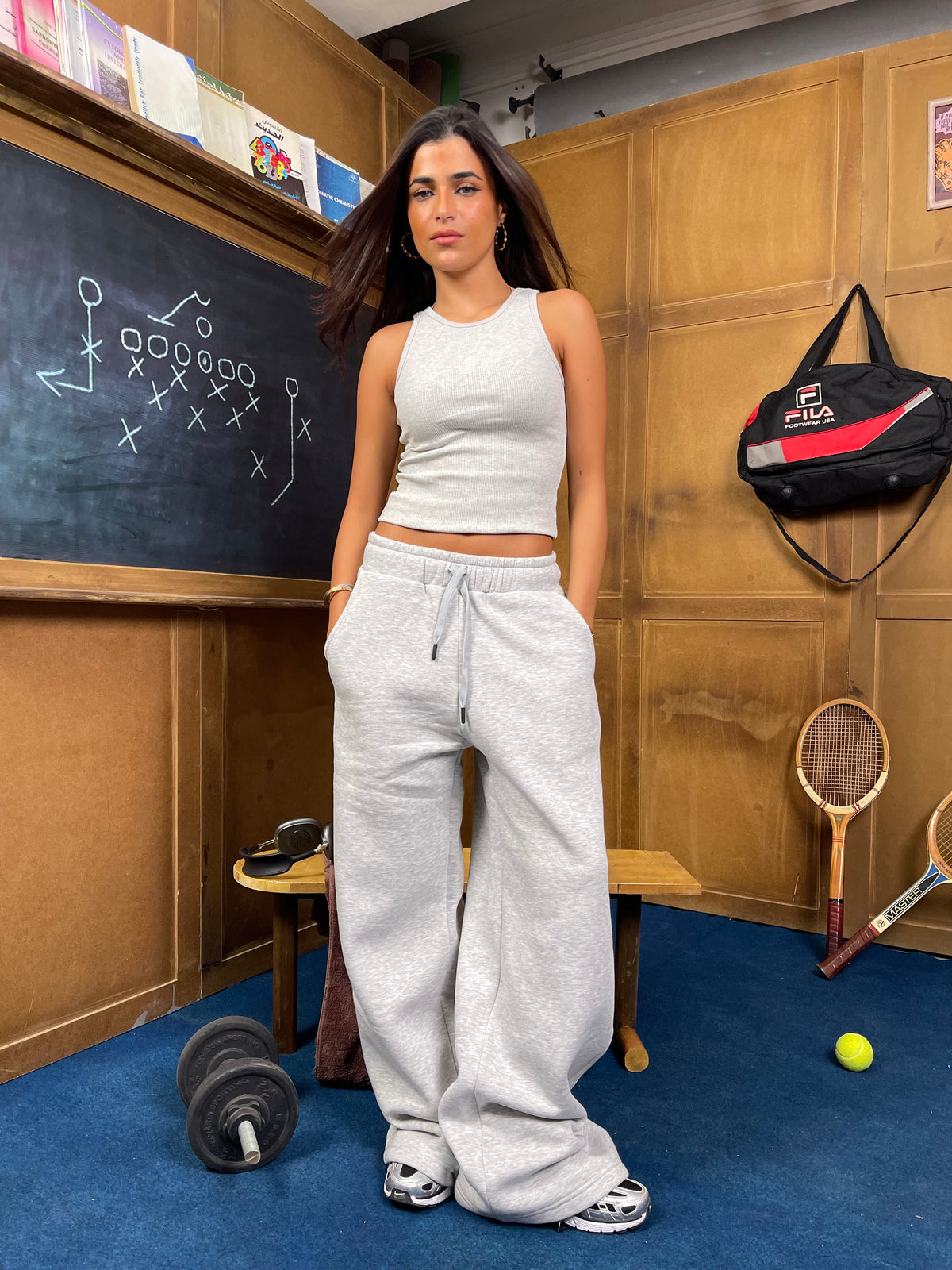 CozyCore Wide-Leg Sweatpants
