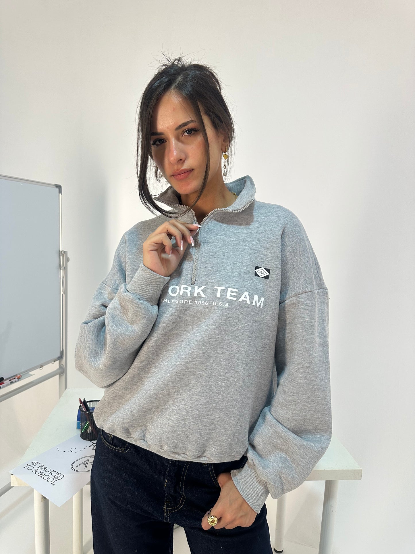 New York Team Quarter-Zip Sweatshirt