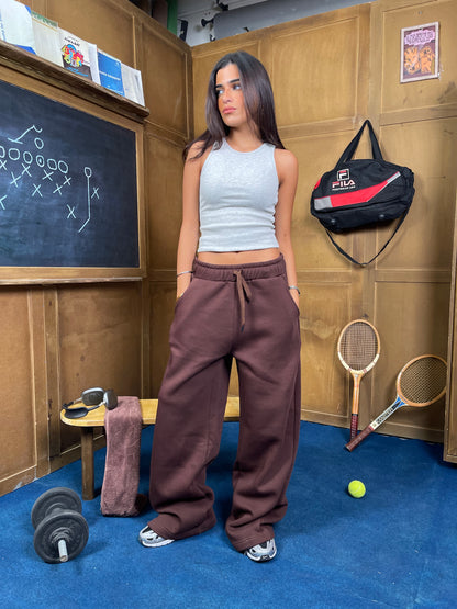 CozyCore Wide-Leg Sweatpants