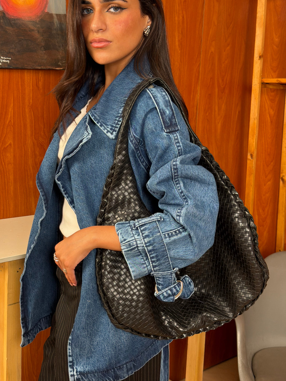 Denim Wrap Jacket