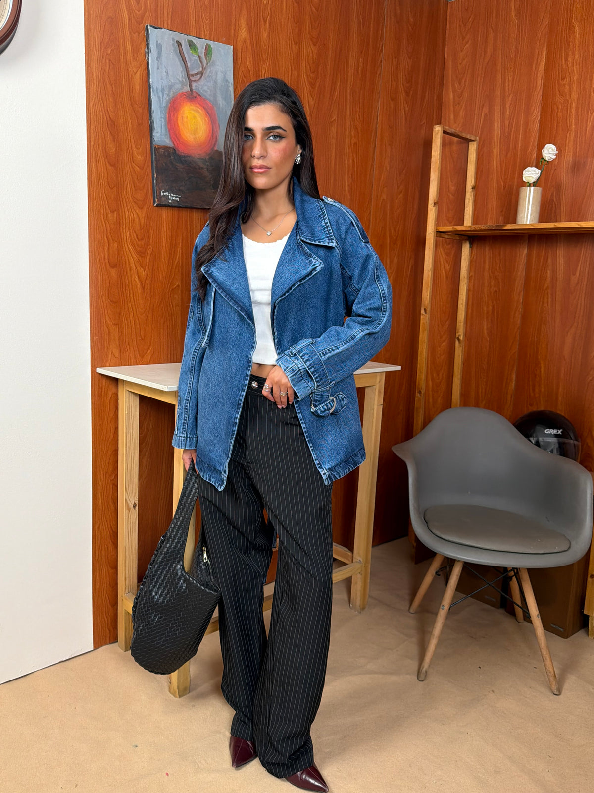 Denim Wrap Jacket